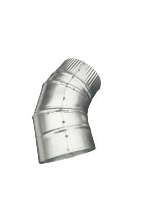 Колено 45° оцинкованное d-100
