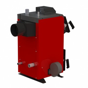 Котел твердотопливный для дома KRAFT A 12 кВт (с автоматикой Novosolar)