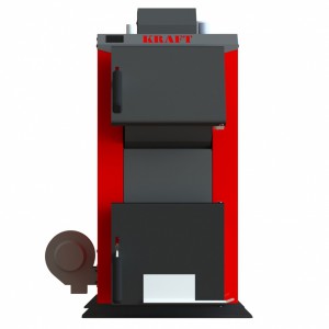 Котел твердотопливный для дома KRAFT A 12 кВт (с автоматикой Novosolar)