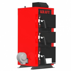 Котел твердотопливныйдля дома KRAFT K 12 кВт (с автоматикой Novosolar)
