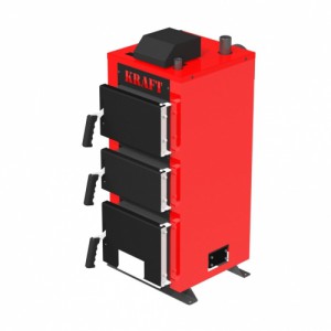 Котел твердотопливный для дома KRAFT K 24 кВт (с автоматикой Novosolar)