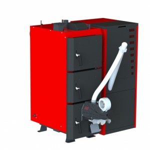 Котел твердотопливный пелетный KRAFT F 20 кВт с горелкой Oxi (Украина)