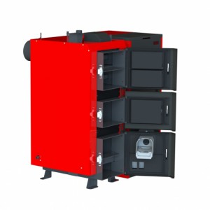 Котел твердотопливный пелетный KRAFT F 30 кВт с горелкой Oxi (Украина)