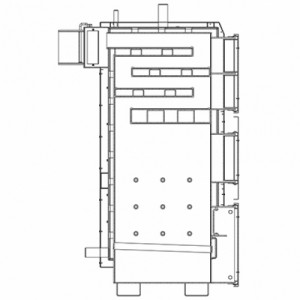 Котел твердотопливный длительного горения KRAFT L 15 кВт (с автоматикой Krypton)
