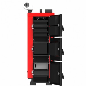 Котел твердотопливный длительного горения KRAFT L 75 кВт (с автоматикой Krypton)