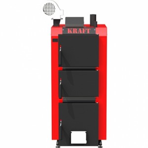 Котел твердотопливный длительного горения KRAFT S 25 кВт (с автоматикой Krypton)