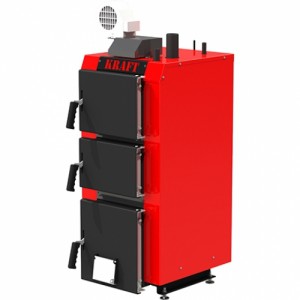 Котел твердотопливный длительного горения KRAFT S 25 кВт (с автоматикой Krypton)